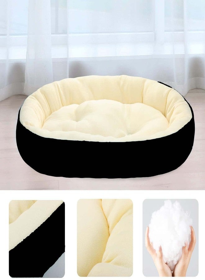 PAWSOME Dog Bed for Dogs & Cats, Durable Warm Dog Bed, Washable Sleeping Puppy Bed, Soft Calming Cat Beds for Indoor,Outdoor(Small Black) - Image 3